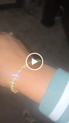 Customer video review of Moissanite Tennis Bracelet 14K Gold (ALL SIZES)
