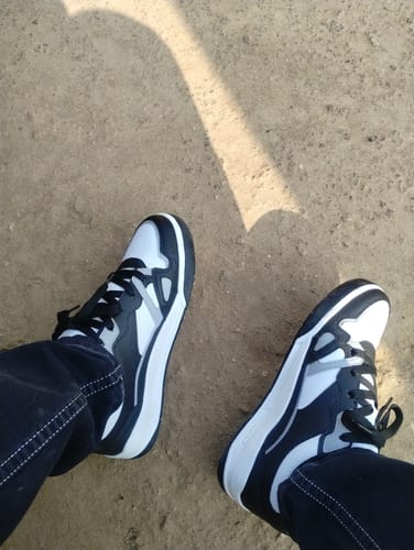 Customer photo review of XANDER White Black Men's casual sneaker