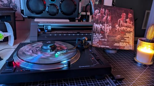 Customer photo review of Purulent Spermcanal / Impetigo - Split (Picture Disc)