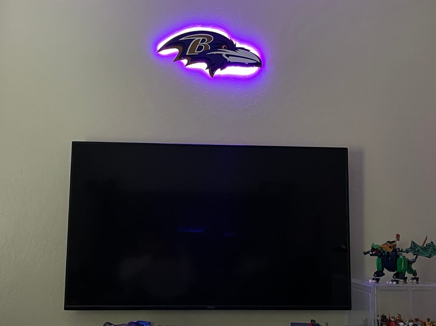 Customer photo review of Baltimore Ravens "Raven Mascot" 3D Vintage Metal Wall Art