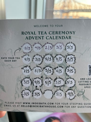 Customer photo review of 2024 Royal Tea Ceremony Advent Calendar