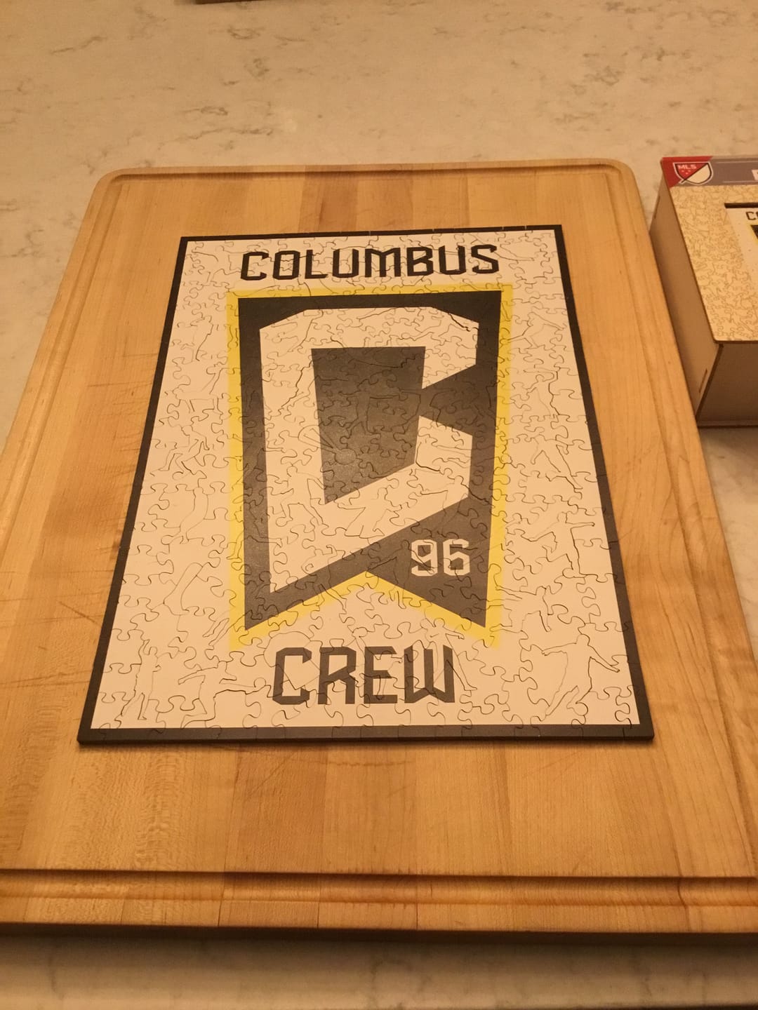 Customer photo review of Columbus Crew® Logo - Wooden Puzzle