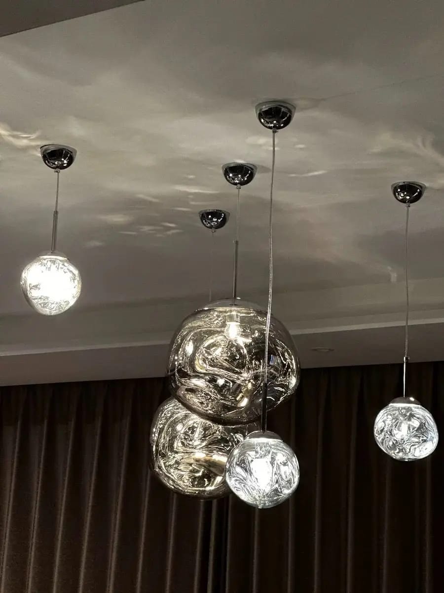 Customer photo review of Lava Bubble Pendant Chandelier
