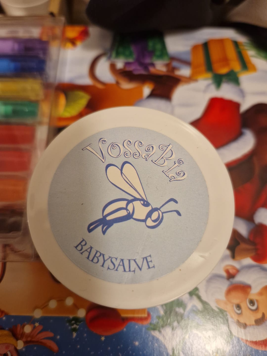 Reseña fotográfica de un cliente sobre la pomada para bebés