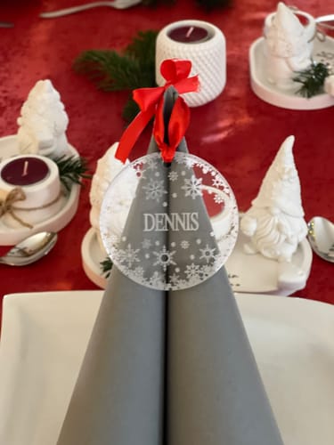 Customer photo review of Weihnachtsdeko mit Schneeflocken