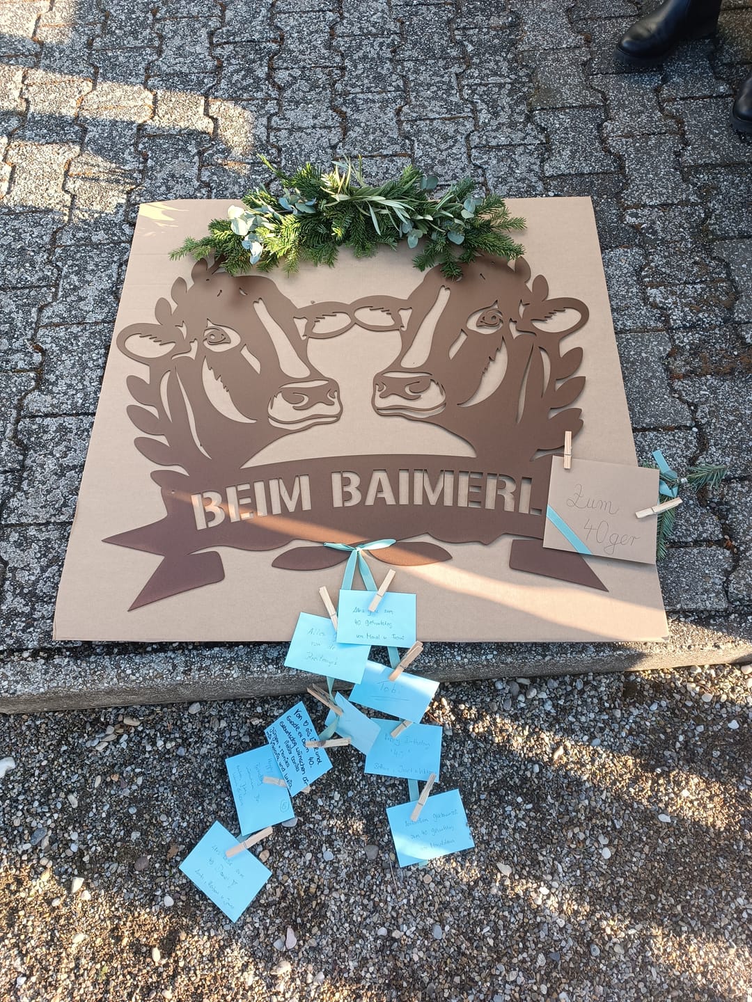 Customer photo review of Hofschild - 2 Kühe aus edlem Stahl (personalisierbar)