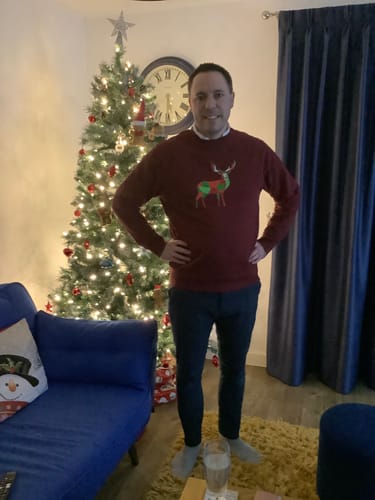 Customer photo review of Deer oh Deer Xmas Sweatshirt