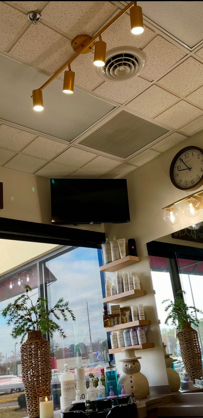Customer photo review of Modern 4-Light Linear Semi Flush Track Light