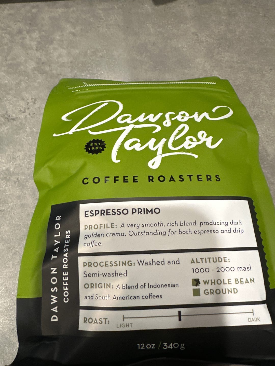 Customer photo review of Espresso Primo