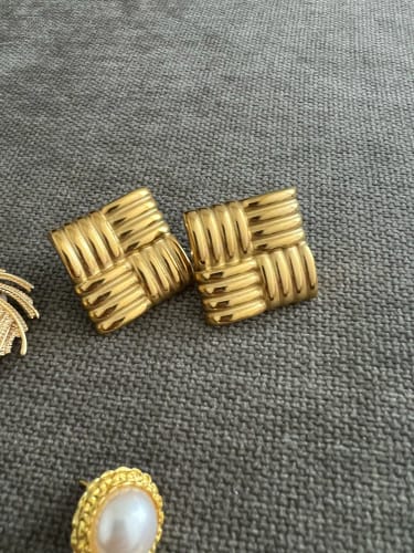 D M. review of Large Square Earrings image 1 out of 1