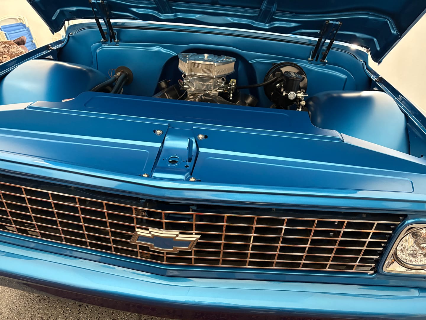 Customer photo review of 1967-72 Chevy C10 Radiator Cover - Classic Bead Roll