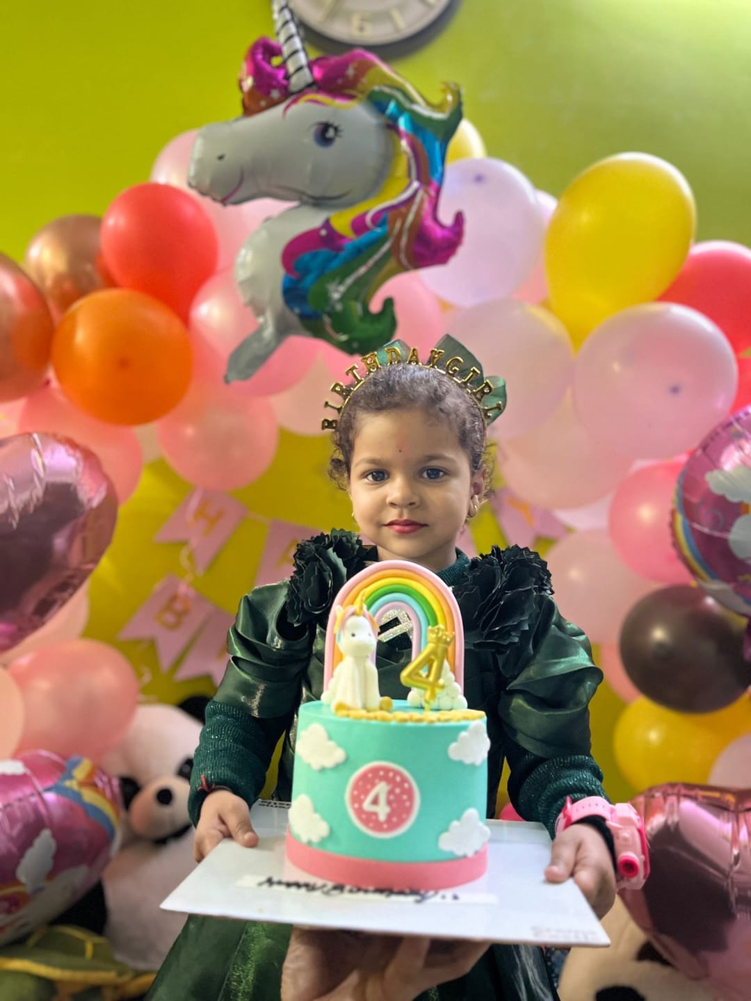 Customer photo review of Unicorn in Sky Design Cake