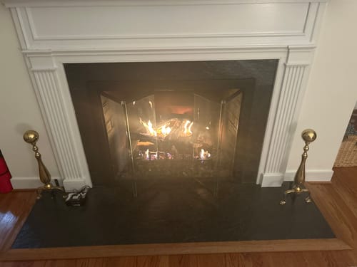 Customer photo review of Brookfield - Masonry & Prefab Fireplace Glass Doors