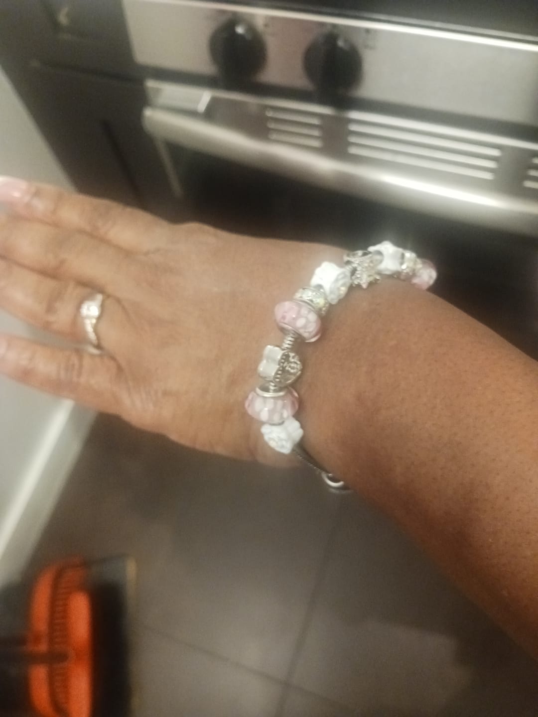 Customer photo review of Straighten Your Crown Bracelet