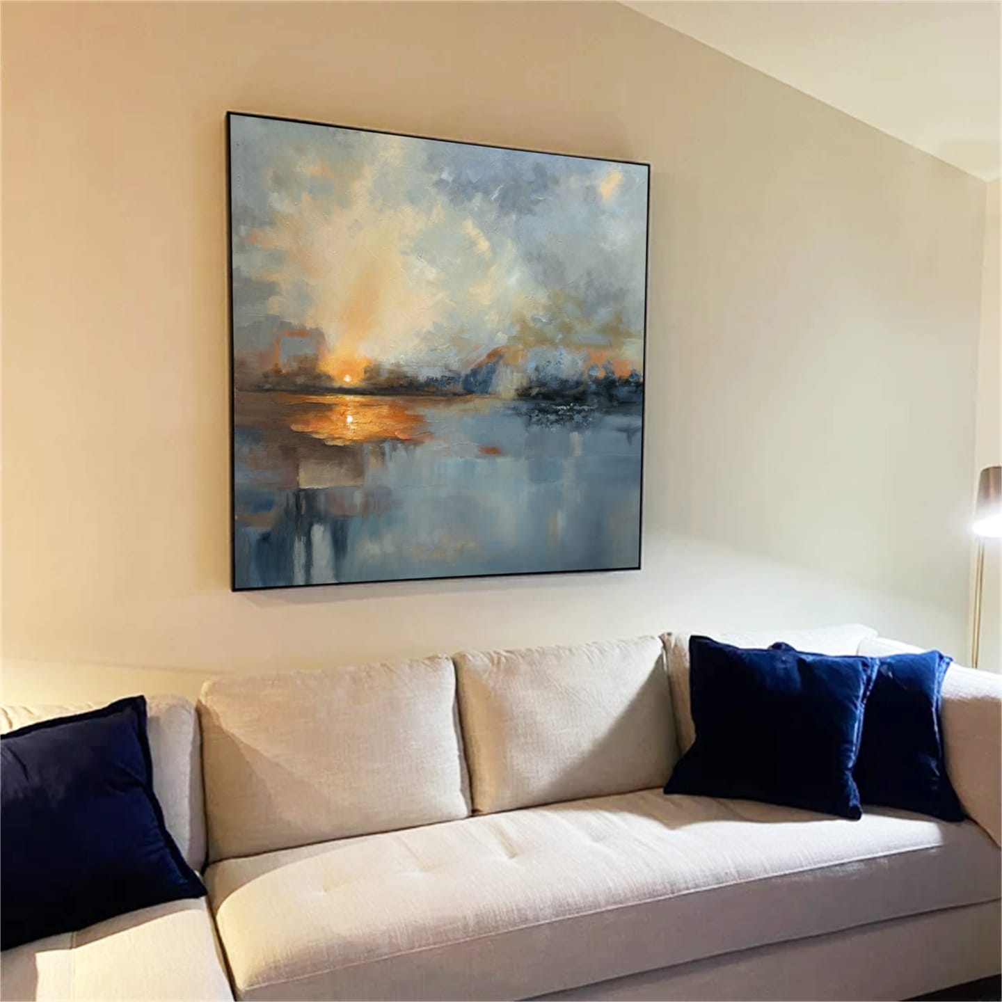 Customer photo review of Abstract Painting Canvas #AP074