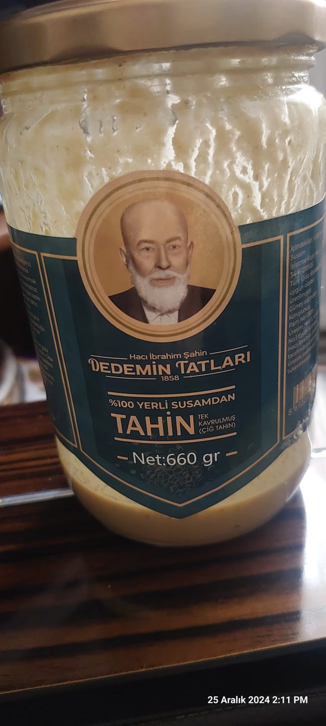 Customer photo review of %100 Yerli Susamdan Organik Çiğ Tahin - 660gr 3'lü Paket