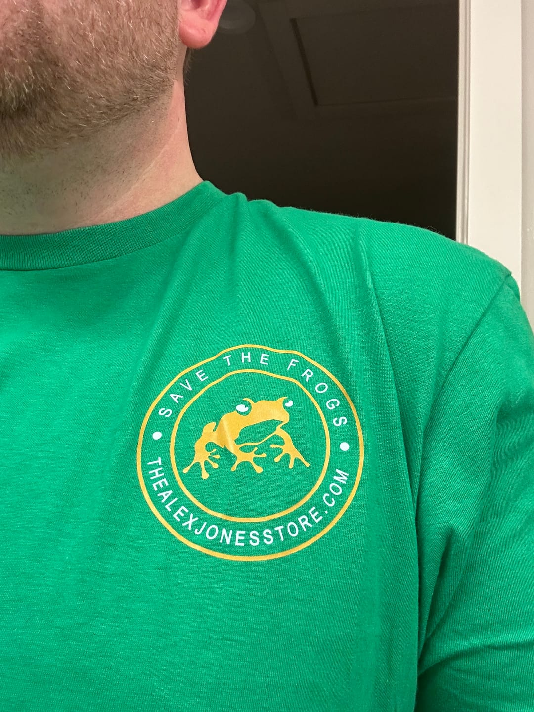Customer photo review of Save The Frogs T-Shirt