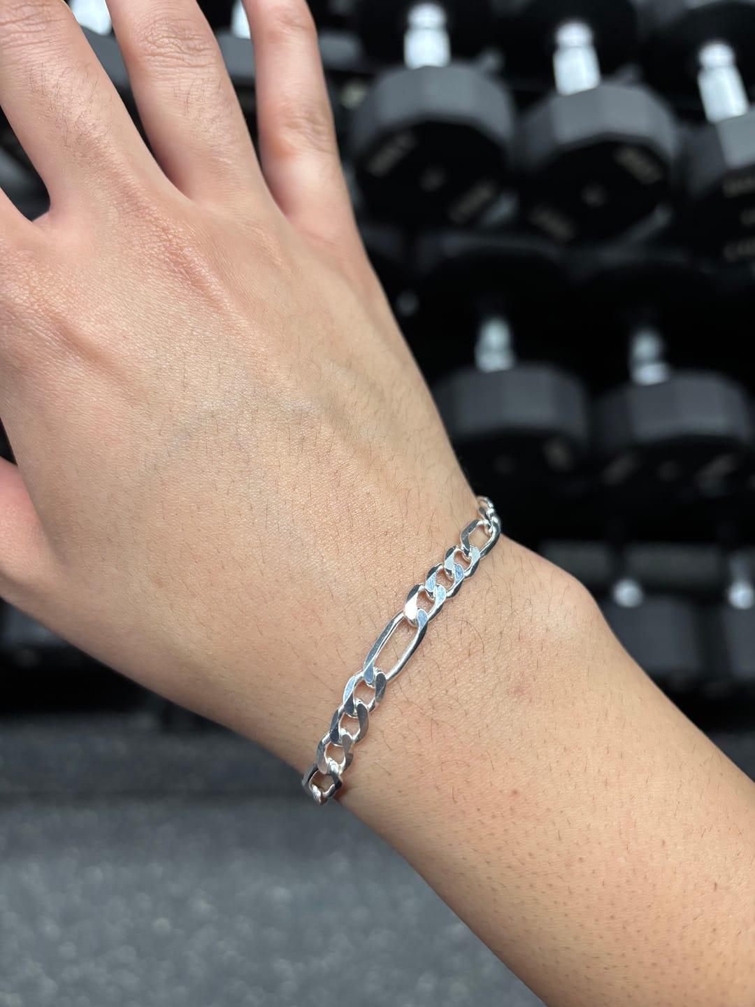 Customer photo review of SILVER FIGARO BRACELET