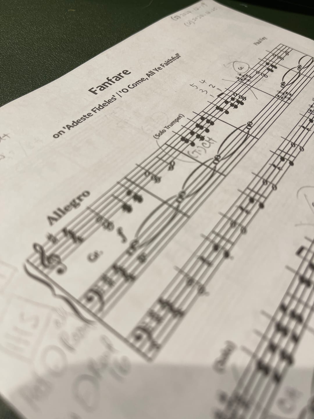Customer photo review of Fanfare on "Adeste Fideles" (Sheet Music) - Music for Organ
