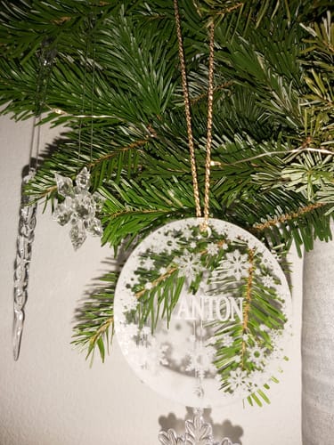 Customer photo review of Weihnachtsdeko mit Schneeflocken