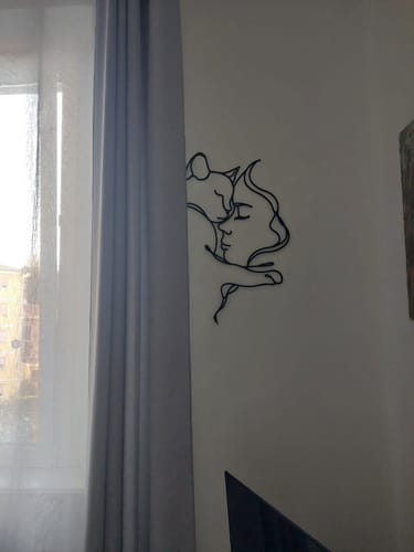 Customer photo review of Décoration Murale en Métal - Amoureux des chats