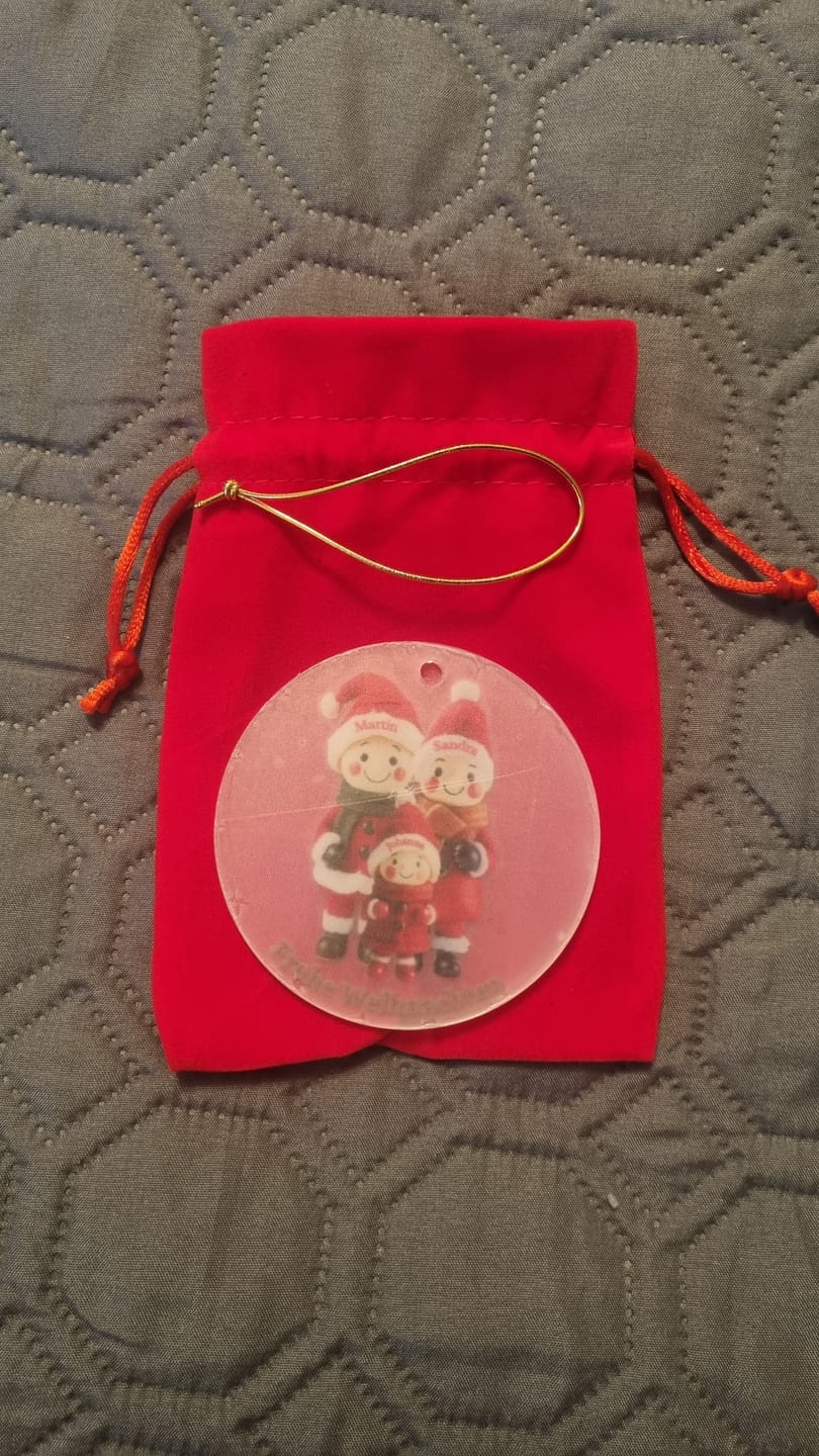 Customer photo review of Geschenkverpackung für Baumschmuck Rot