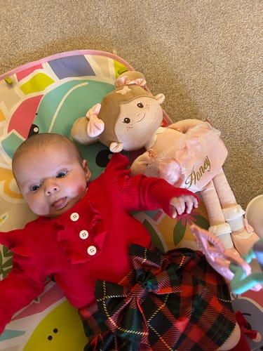 Customer photo review of Leyadoll Soft Plush Personalized Leya Doll, My First Baby Doll