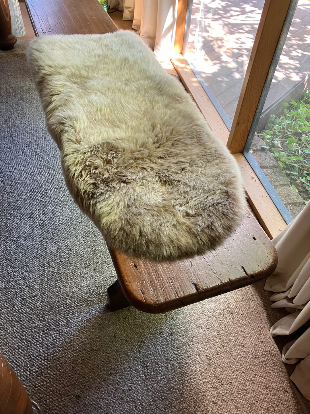 Customer photo review of Medium- Single Long Wool Sheepskin Rug