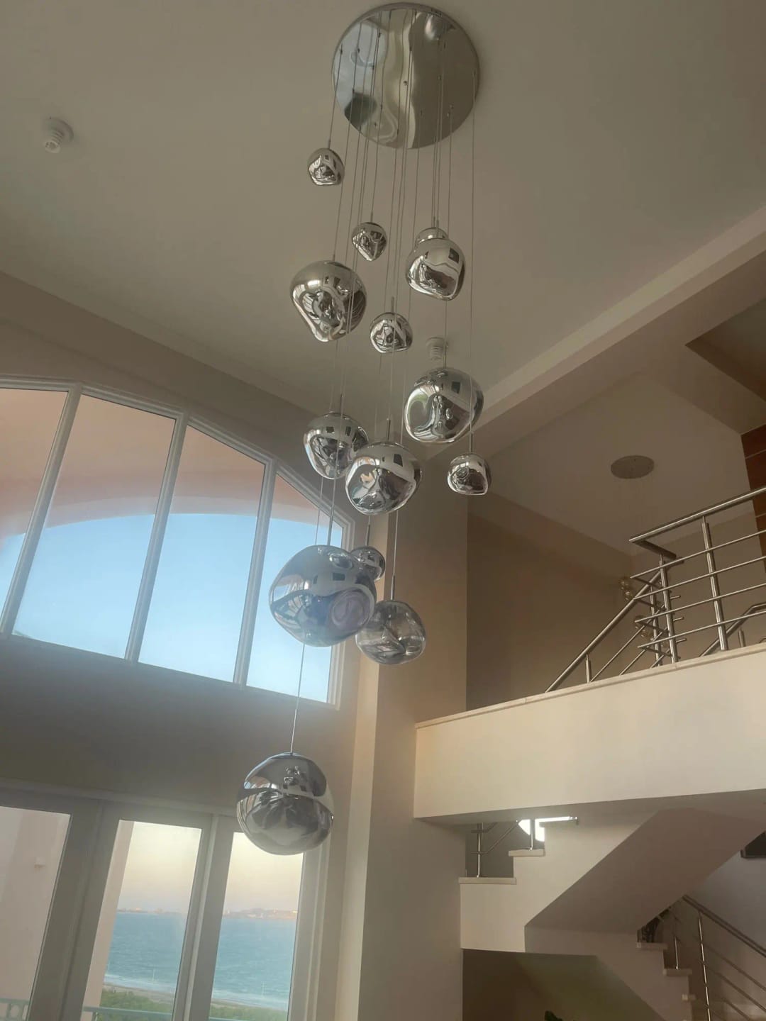 Customer photo review of Lava Bubble Pendant Chandelier