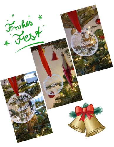 Customer photo review of Weihnachtsdeko mit Schneeflocken