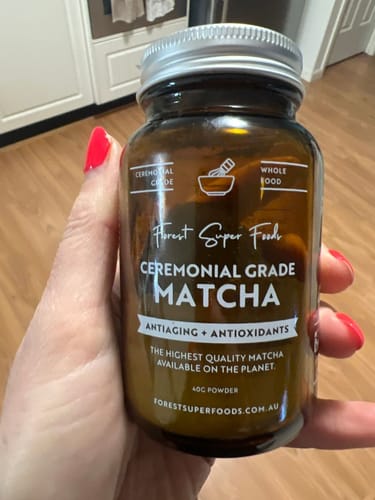 Customer photo review of Ceremonial Grade Matcha Green Tea Leaf