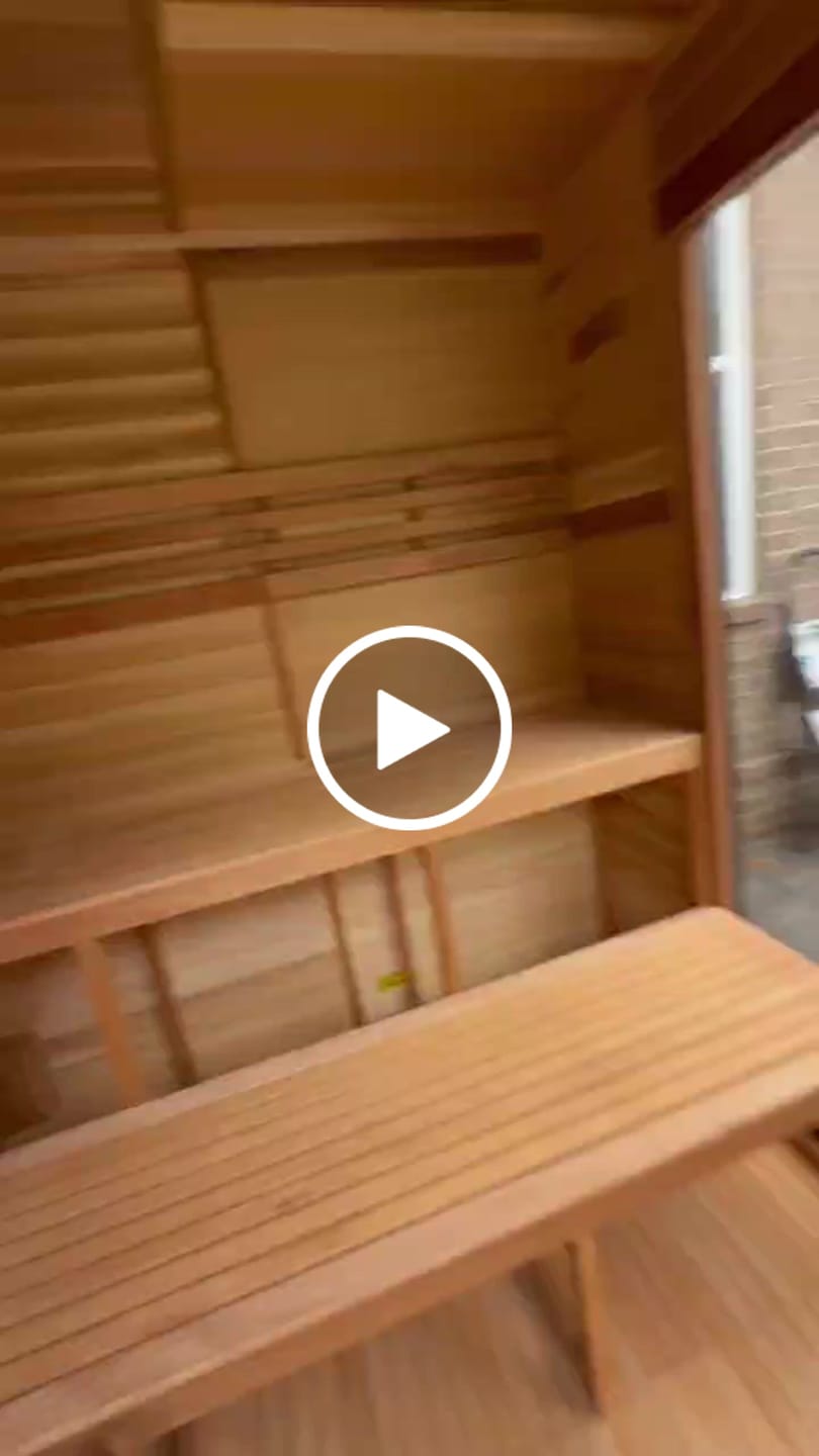 Customer video review of SAUNASNET® Outdoor Cabin Luxury Square Bucket Terra 02
