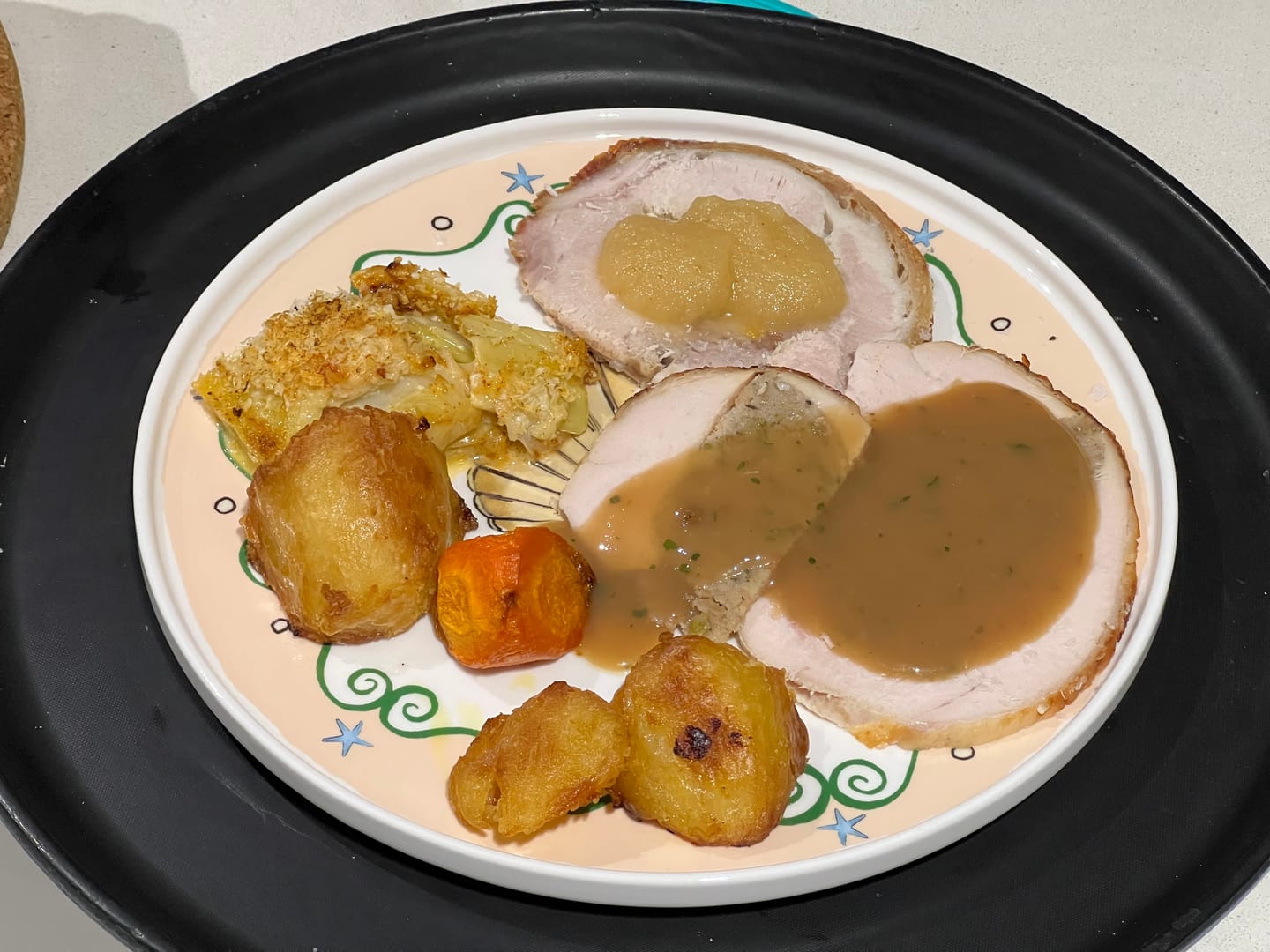 Customer photo review of Turkey Breast Fillet with Stuffing - Spiced Apple and Thyme - Gluten Free