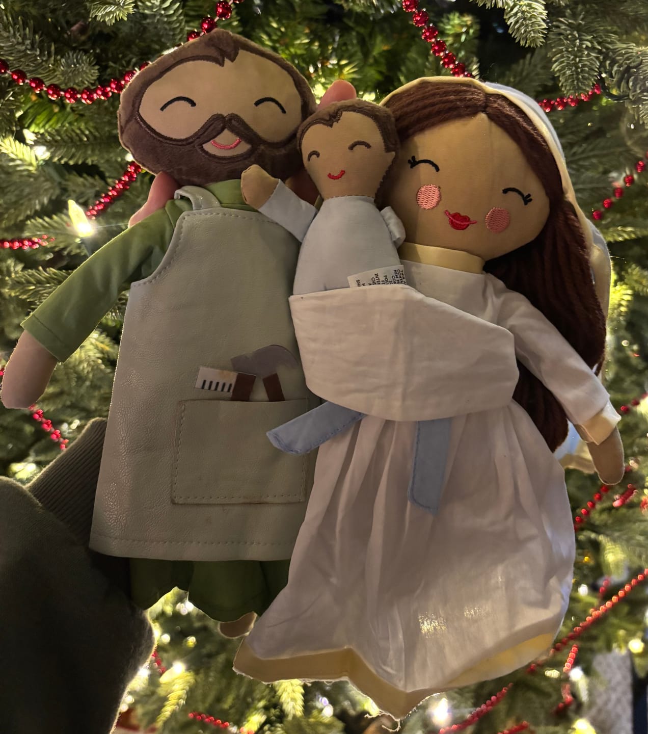 Customer photo review of Baby Jesus Rag Doll & Wrap Carrier Set