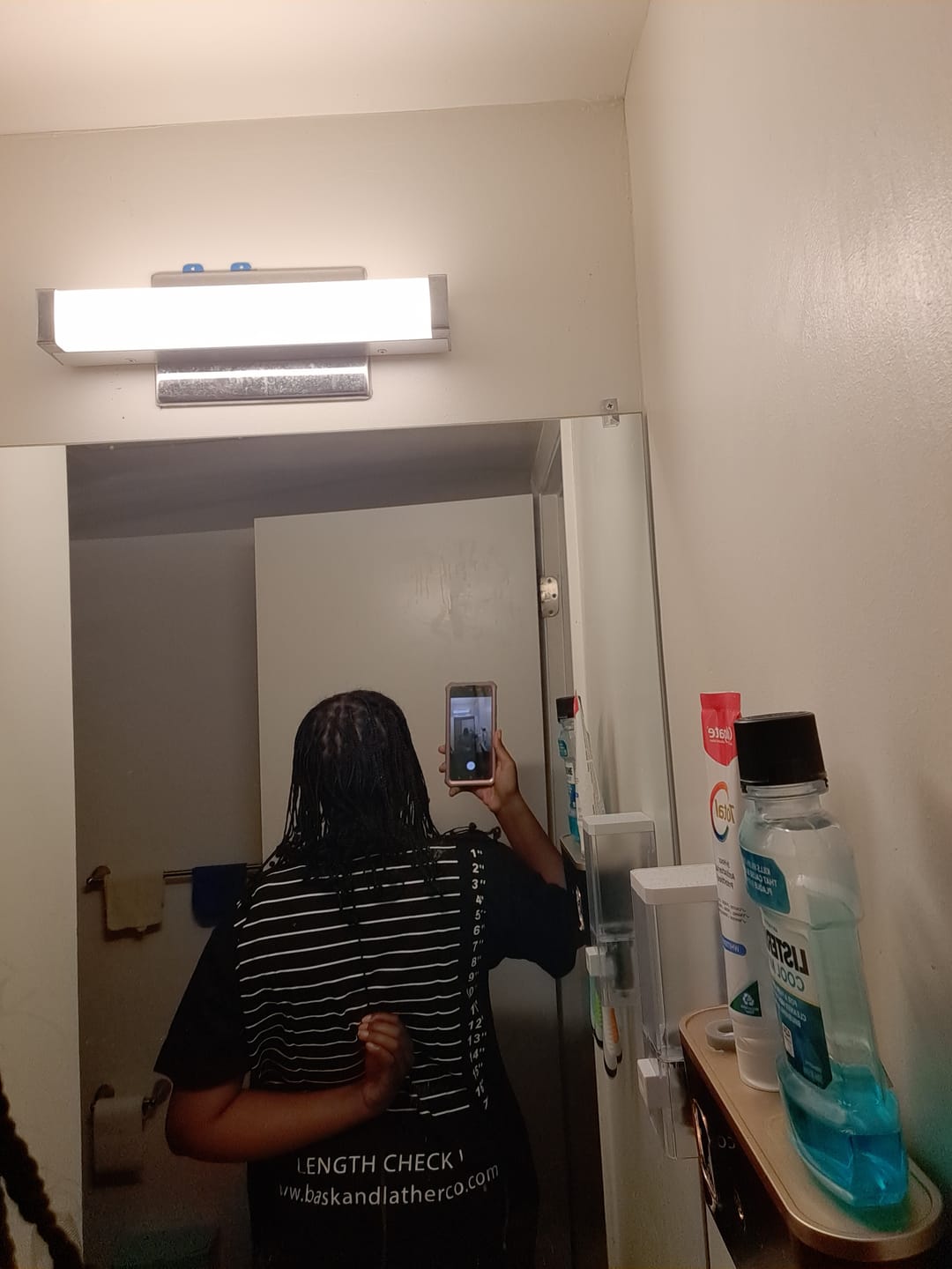 Customer photo review of Length Check T Shirt