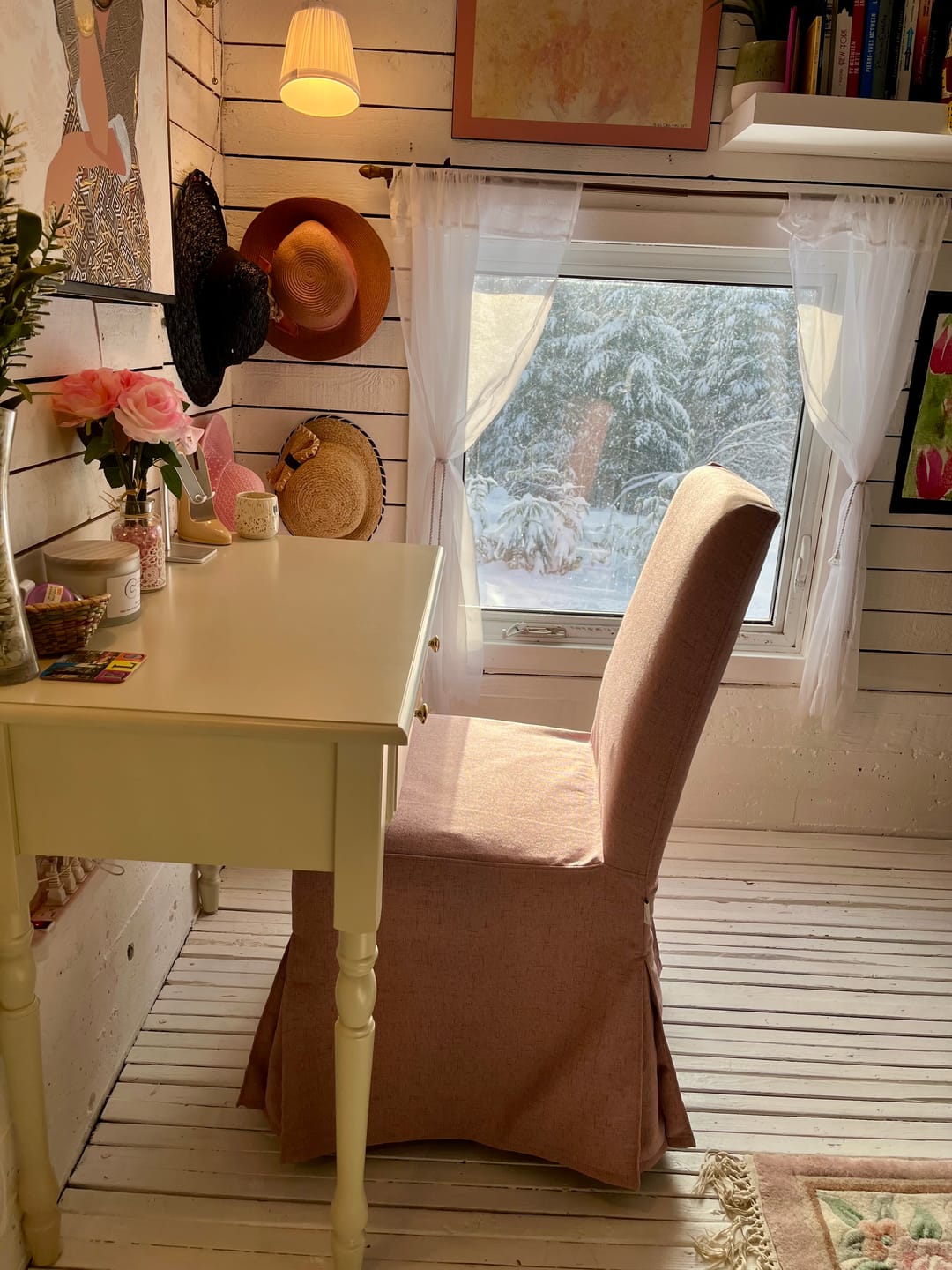 Customer photo review of BERGMUND IKEA Chair Long Skirt With Pleats Cover