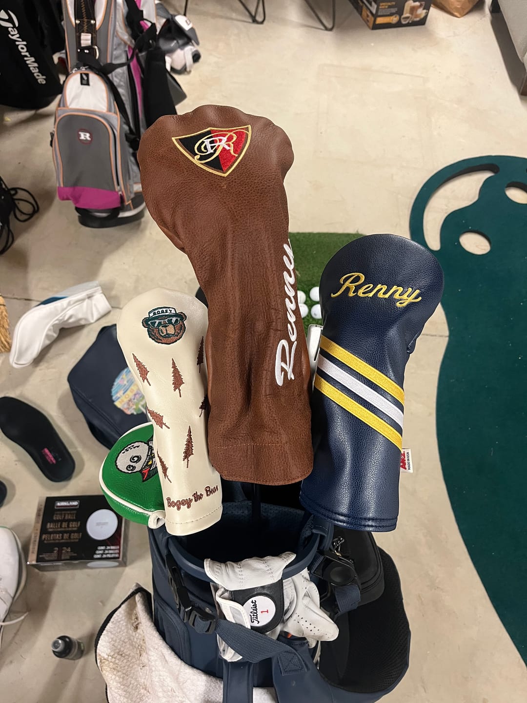 Customer photo review of Bogey Vegan Leather Headcovers