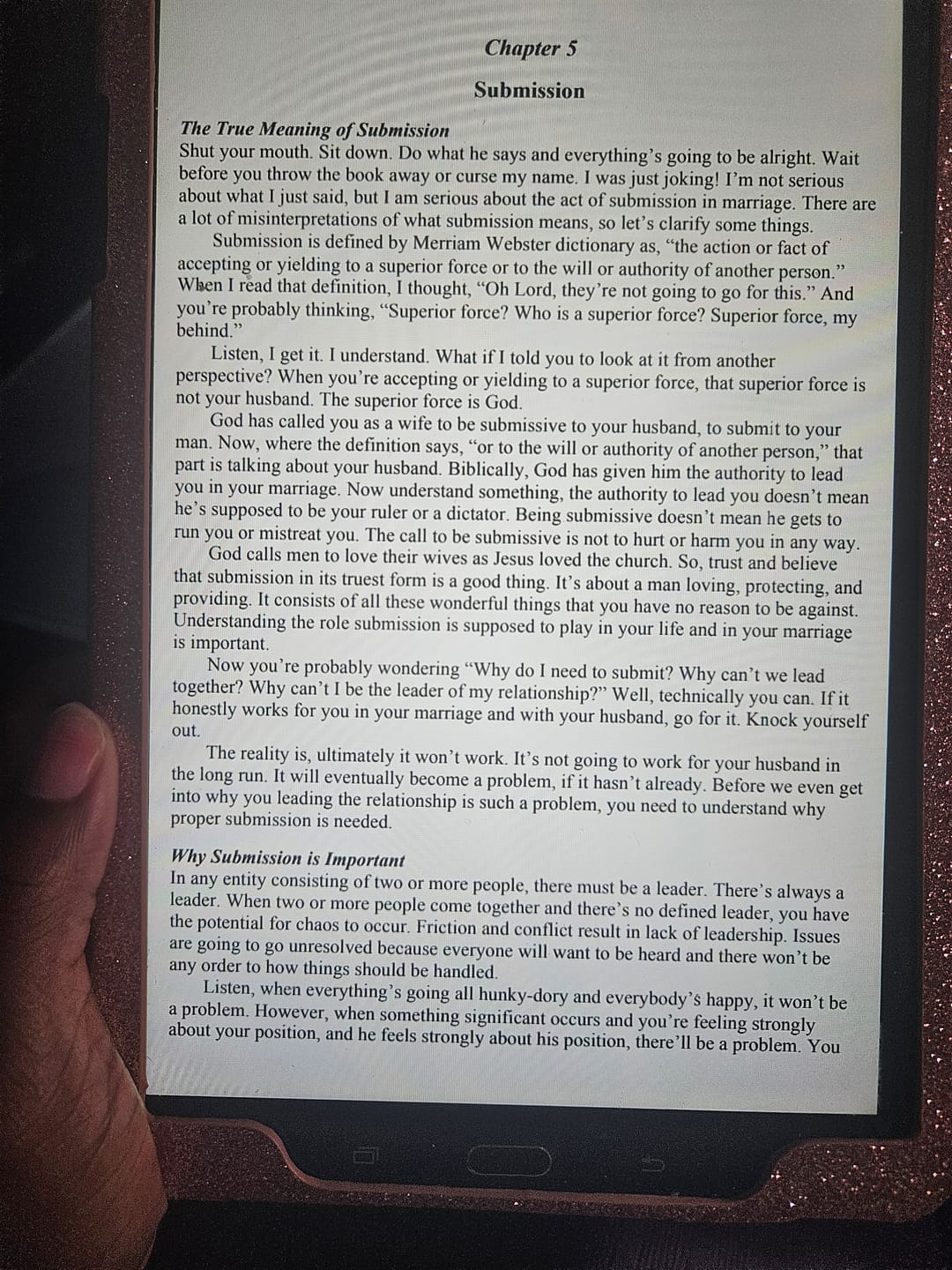 Customer photo review of How To Get A Man To Cherish You... - Ebook