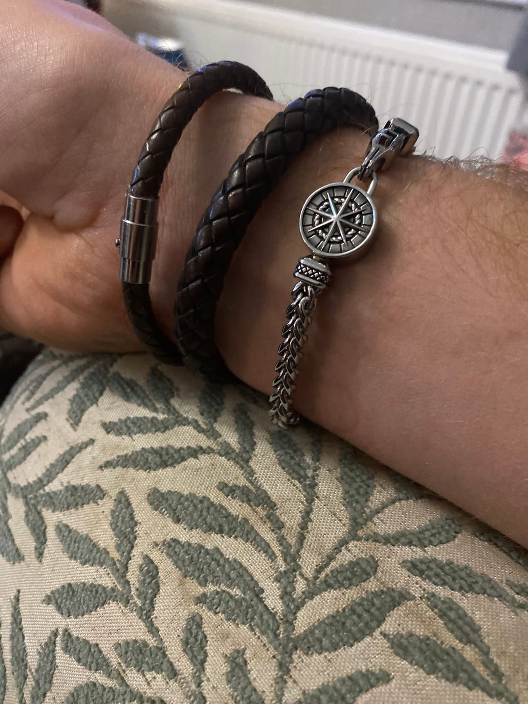 Customer photo review of Compass Urn Bracelet