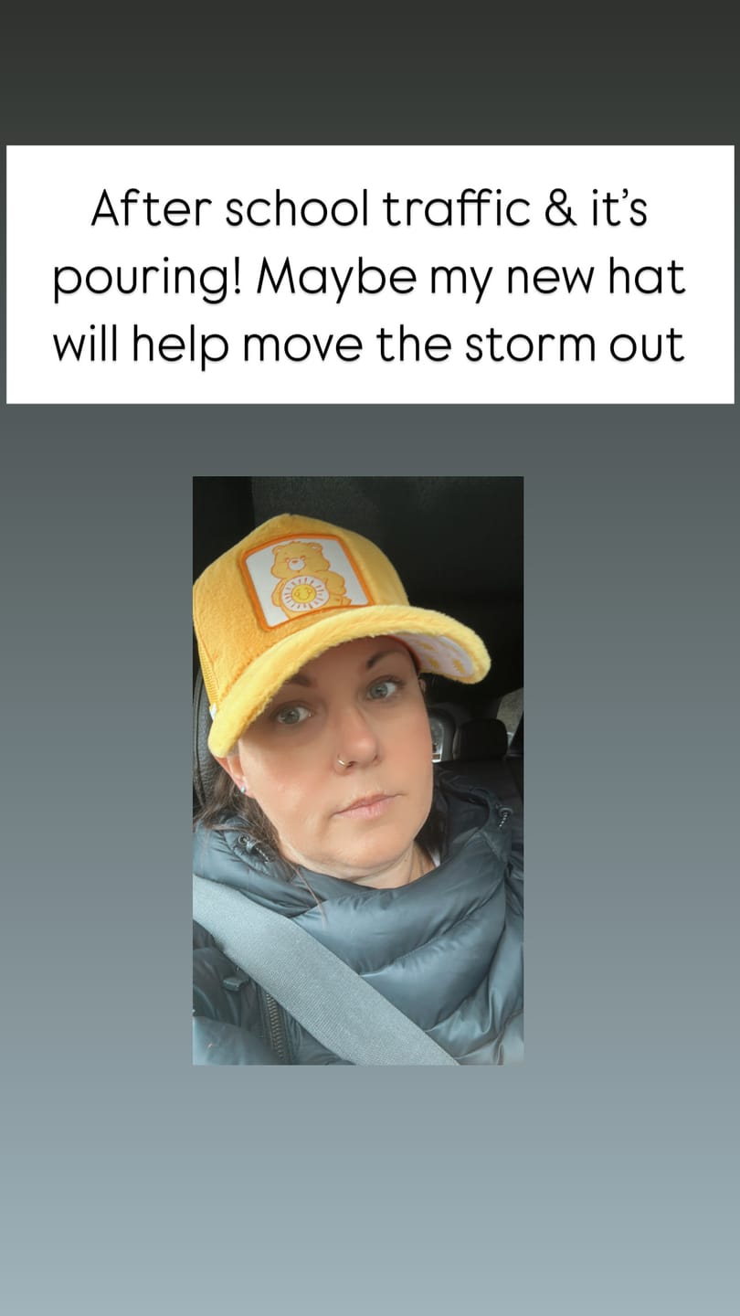 Customer photo review of OVERLORD X Care Bears:  Funshine Bear Trucker Cap