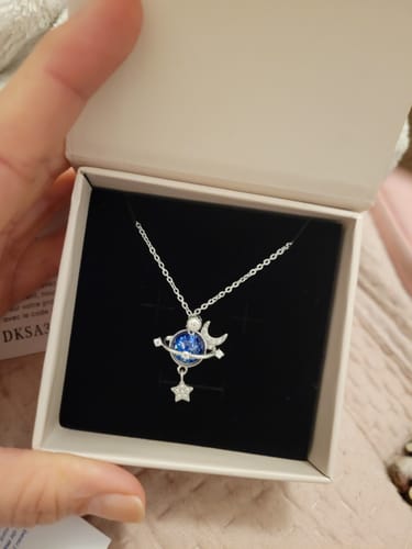 Customer photo review of Collier Amour Étoilé - À Ma Fille - Je t'aime, pour toujours...