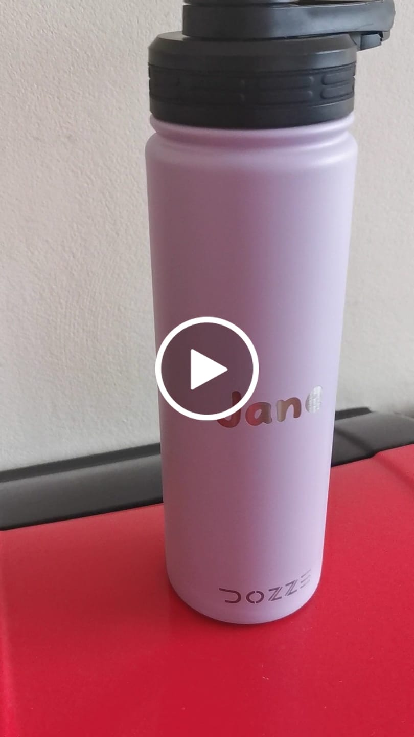 Customer video review of DOZZE Voyager Water Bottle