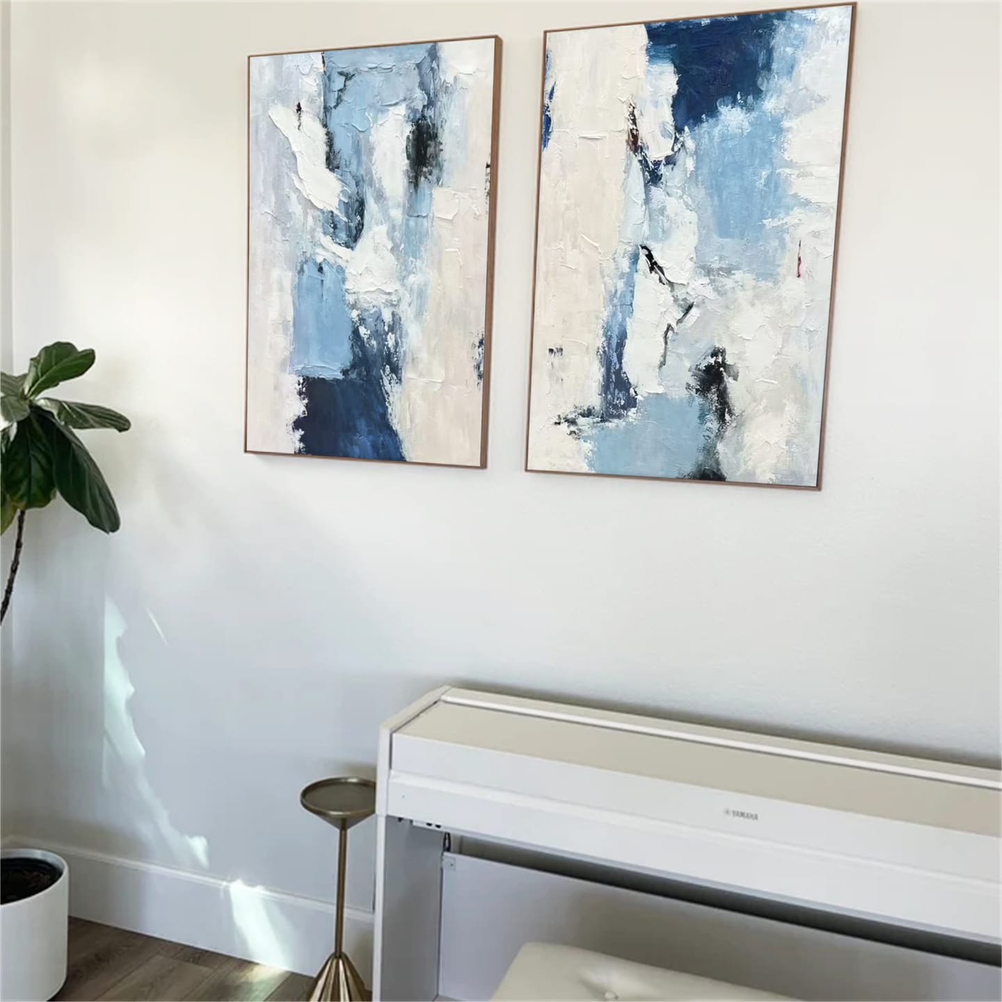 Customer photo review of Abstract Painting Canvas Set of 2 #AP071