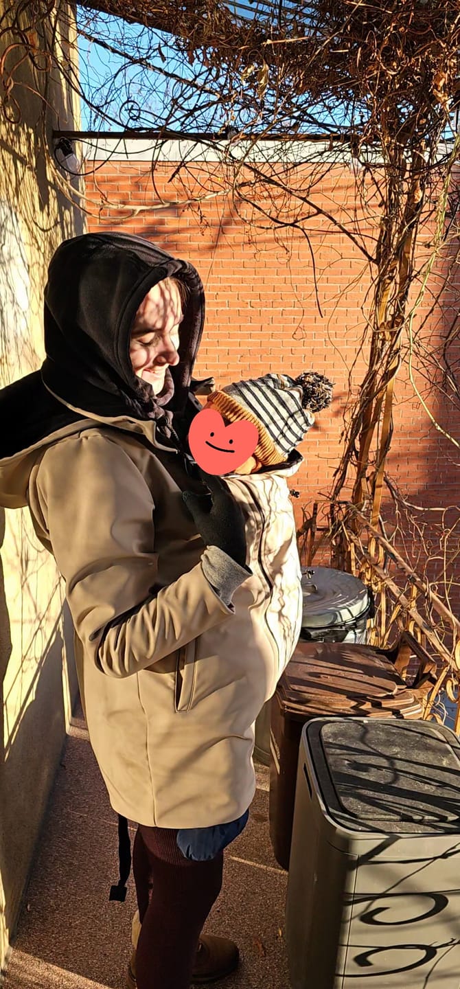 Customer photo review of Manteau d'hiver 3 en 1 avec rallonge