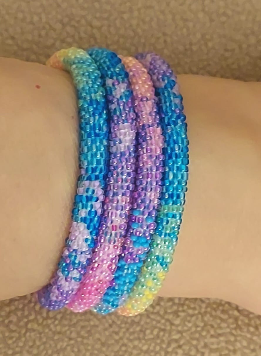 Customer photo review of Vivid Rainbow Confetti Ombré