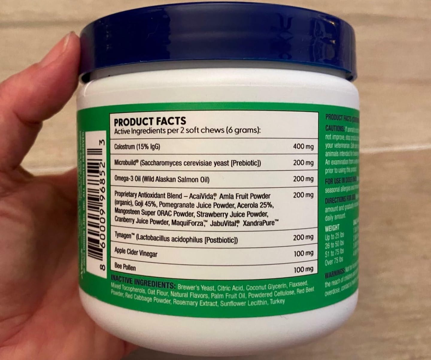 Customer photo review of Allergy + Immune