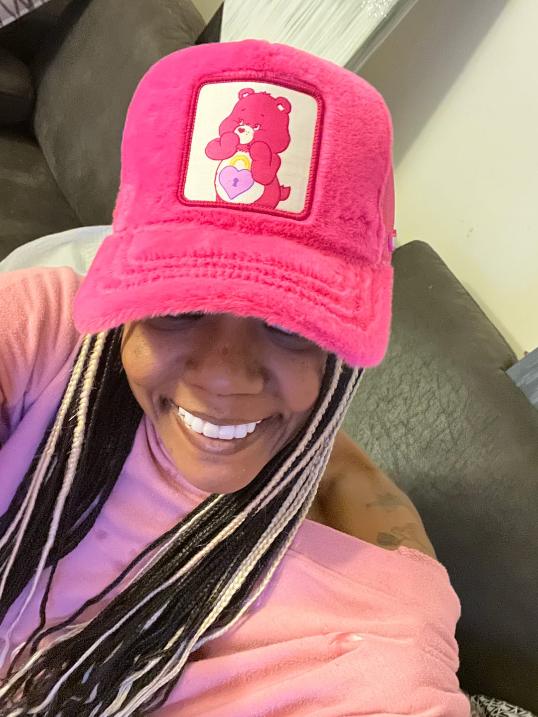 Customer photo review of OVERLORD X Care Bears: Secret Bear Trucker Cap