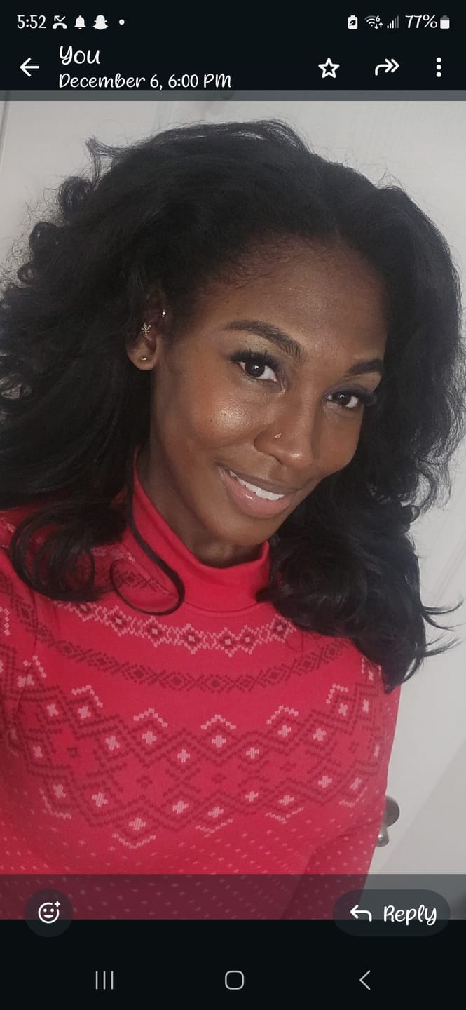 Customer photo review of Sensationnel Half Wig Instant Weave DRAWSTRING CAP IWD 3