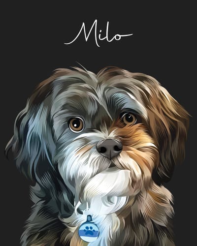 Customer photo review of Pet Art Canvas Wrap