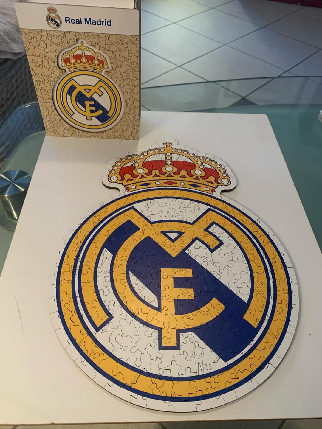 Customer photo review of Real Madrid CF® Logo - Wooden Puzzle